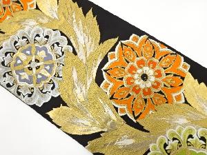 アンティーク　華紋に唐草模様織り出し袋帯（着用可）